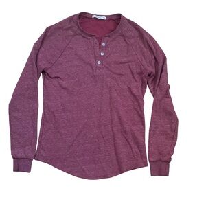 Woman’s Double Knit Marine Layer Henley Shirt